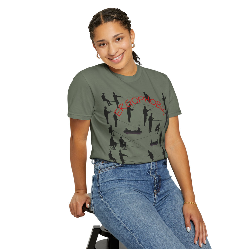 Different Styles of Fishing Garment-Dyed T-Shirt