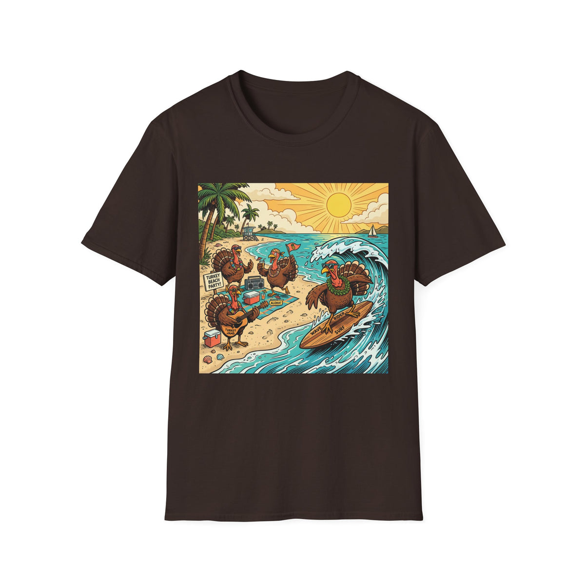Surfing Turkey Beach Party T-Shirt