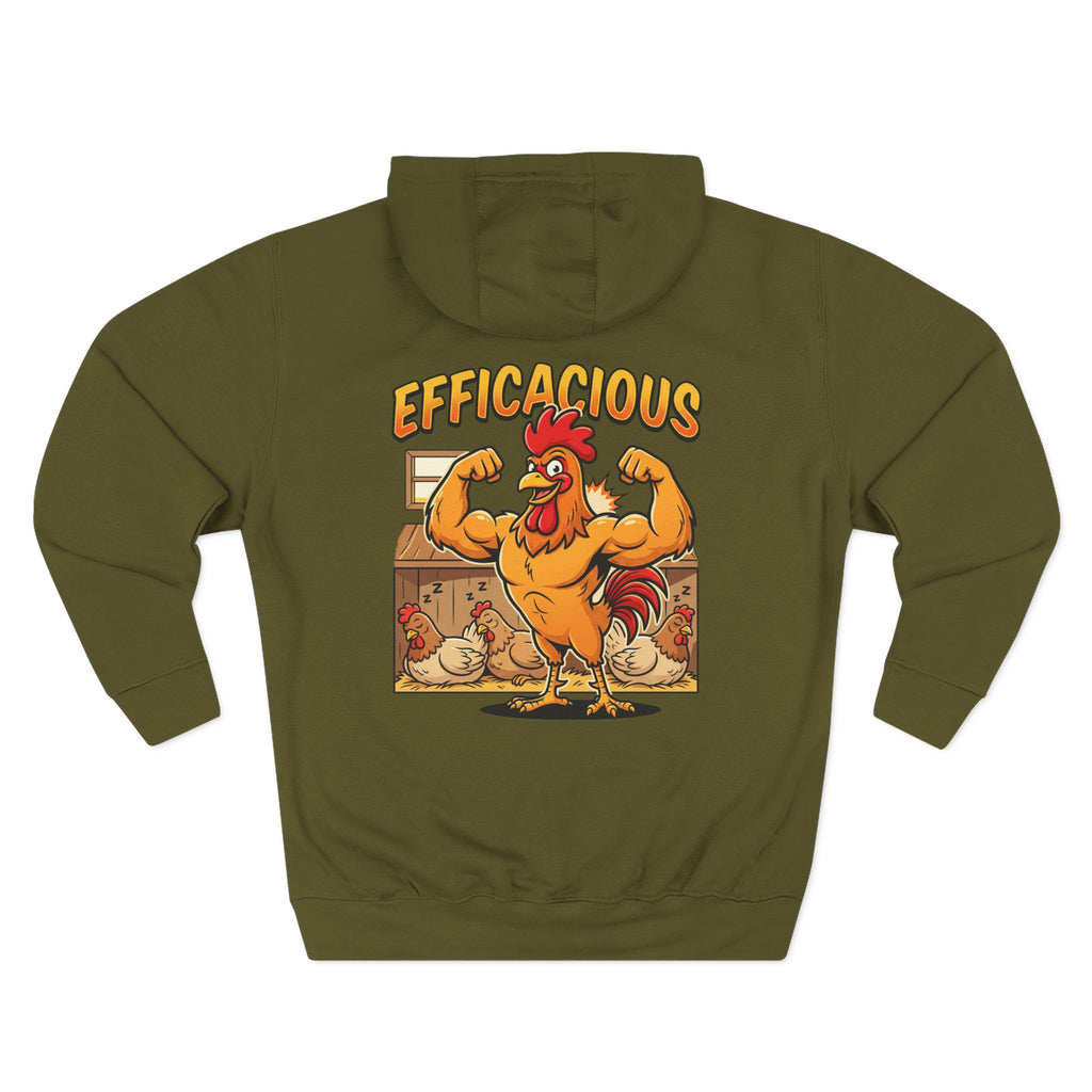 Three-Panel Fleece Hoodie