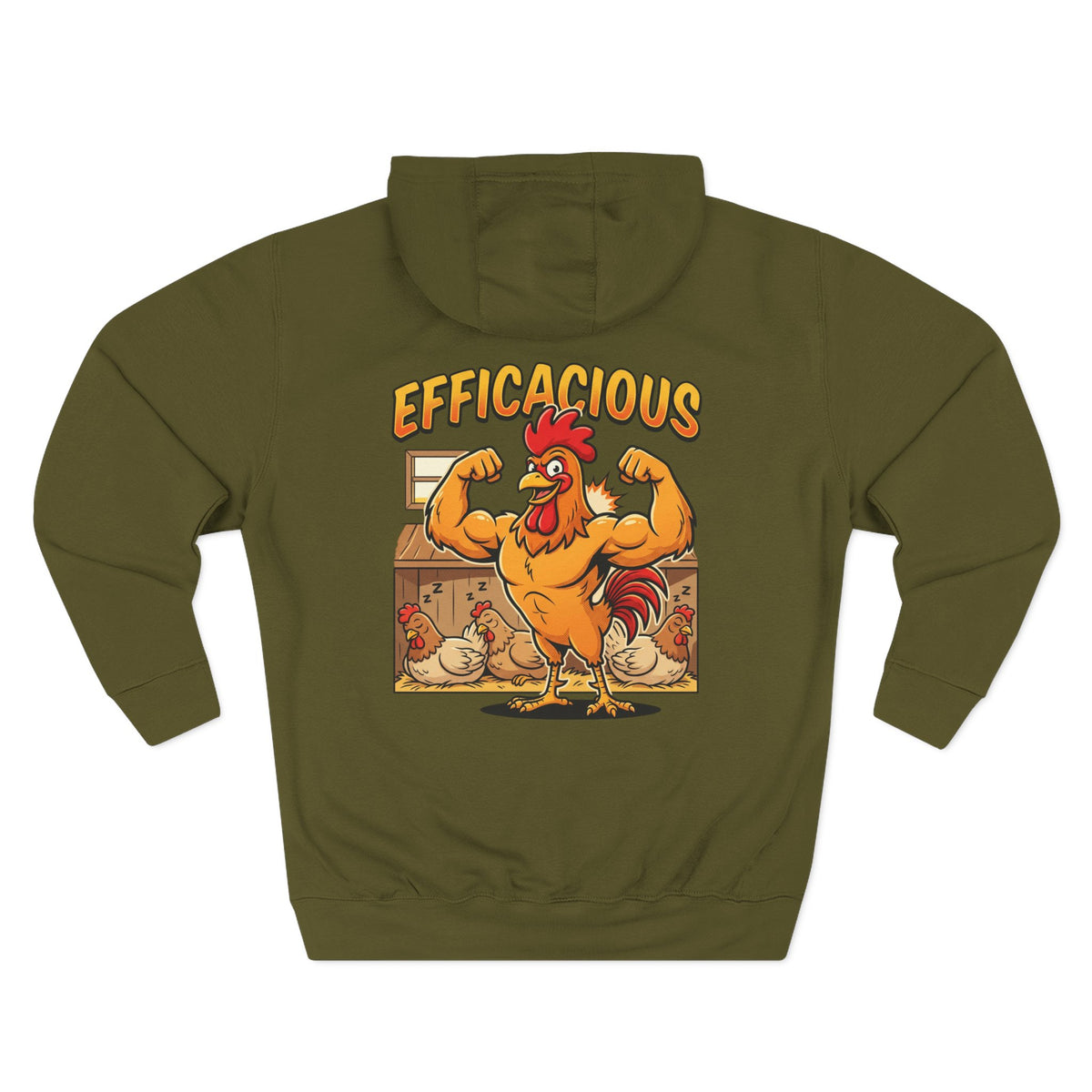 Three-Panel Fleece Hoodie