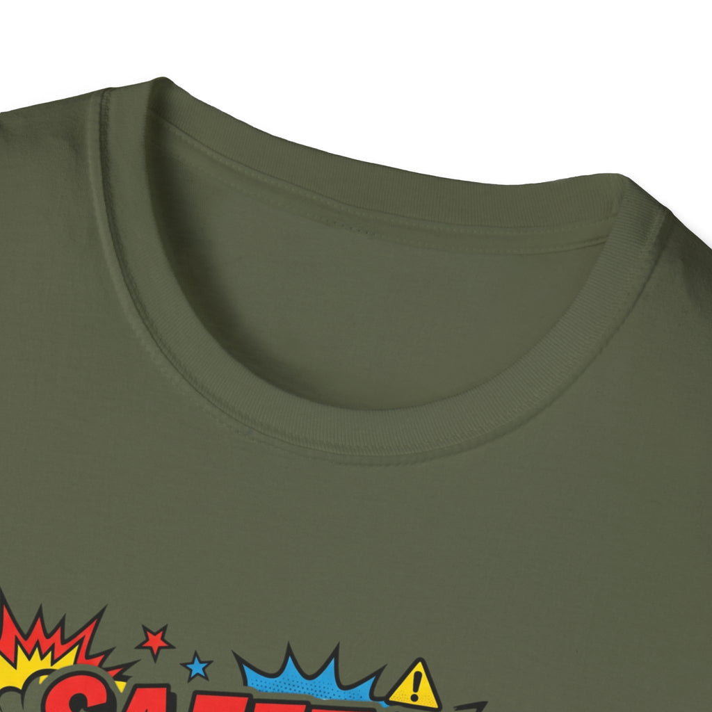 Funny Graphic T-Shirt — “Safety Regulations, Terms and Conditions (Same Thing)” Pop Art Tee