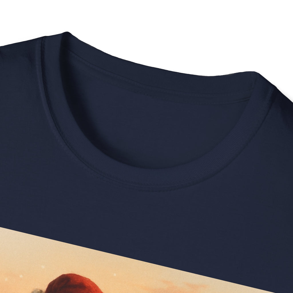 Santa Fishing Christmas T-Shirt