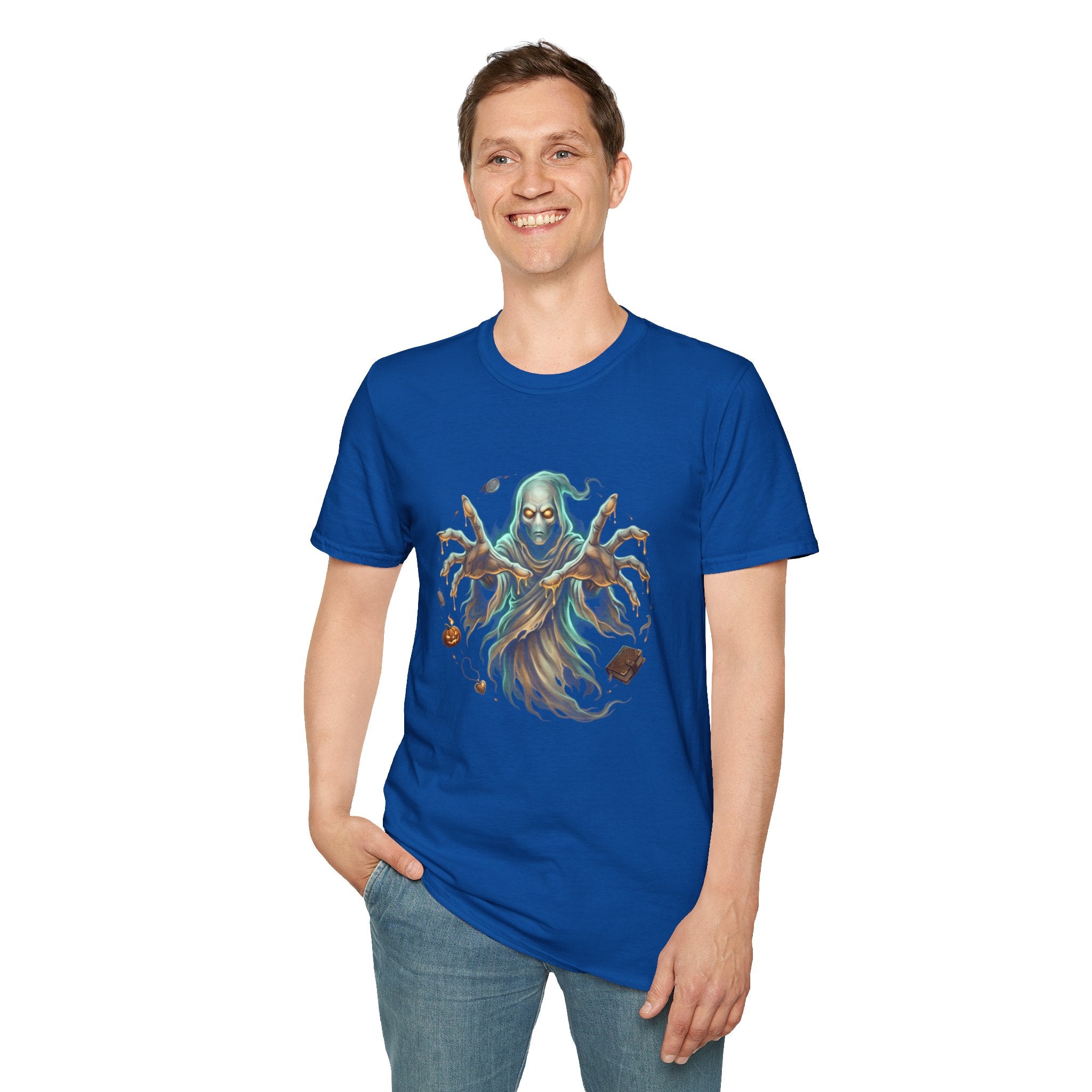 Hooded Specter Halloween Unisex Softstyle T-Shirt