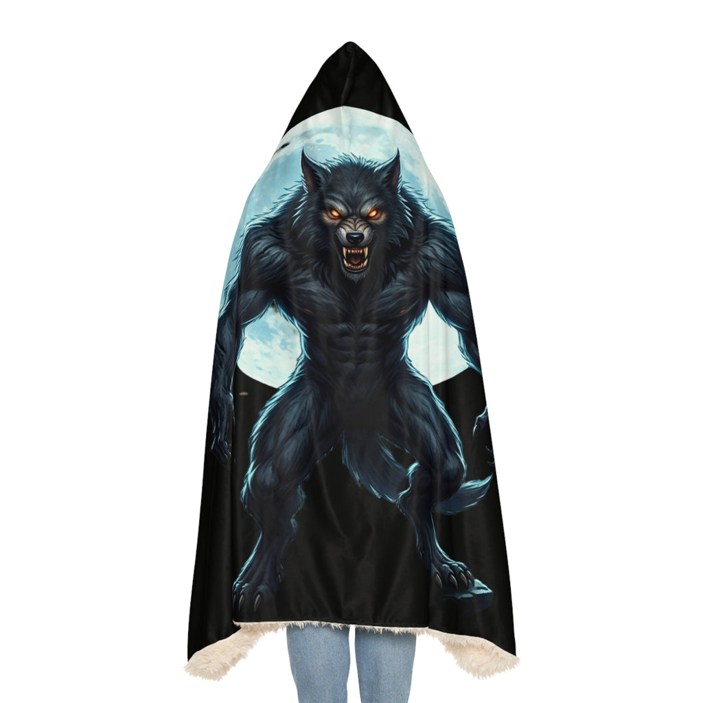 Werewolf Hooded Blanket — Moonlit Howl Snuggle Blanket