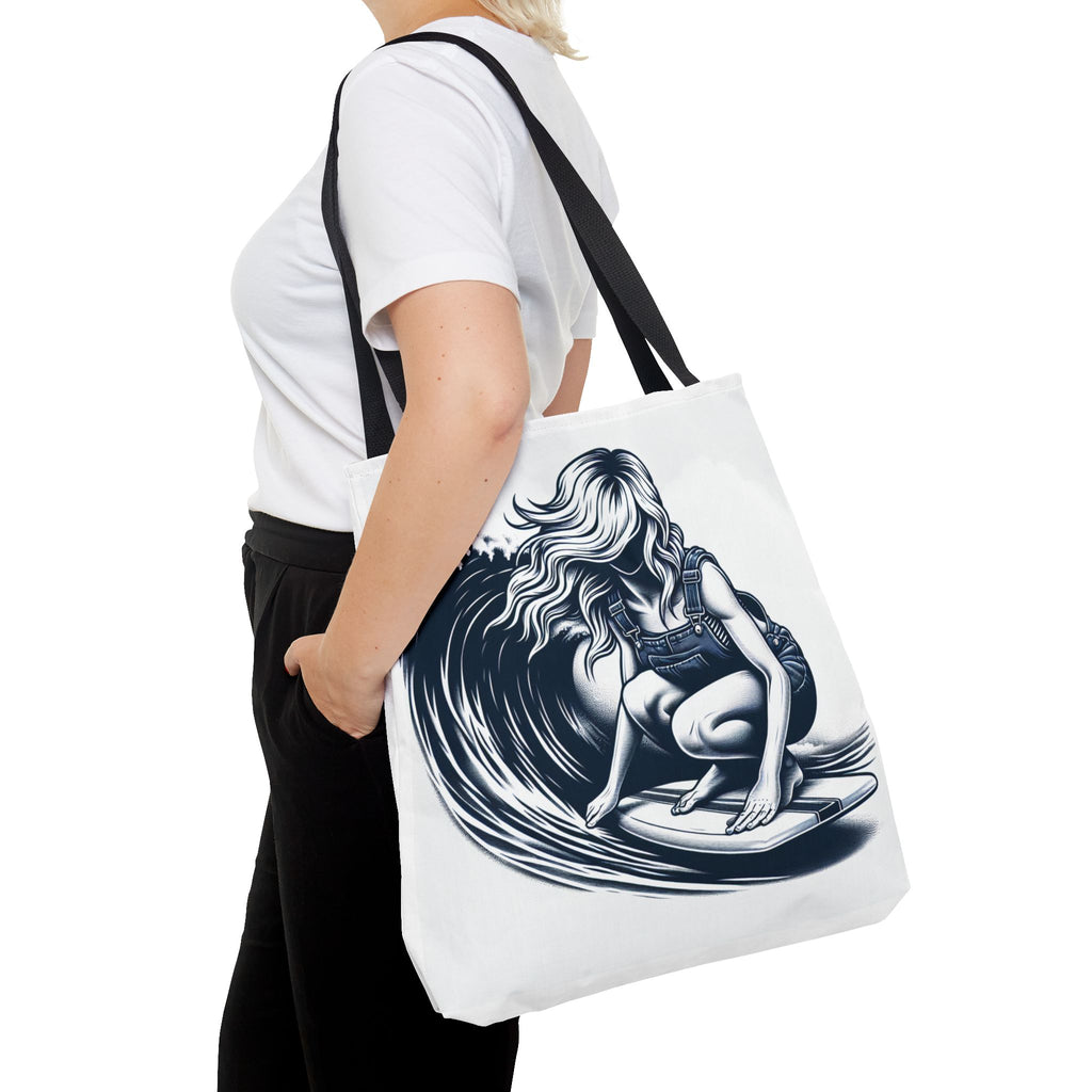 Female Surfer Tote Bag (AOP)