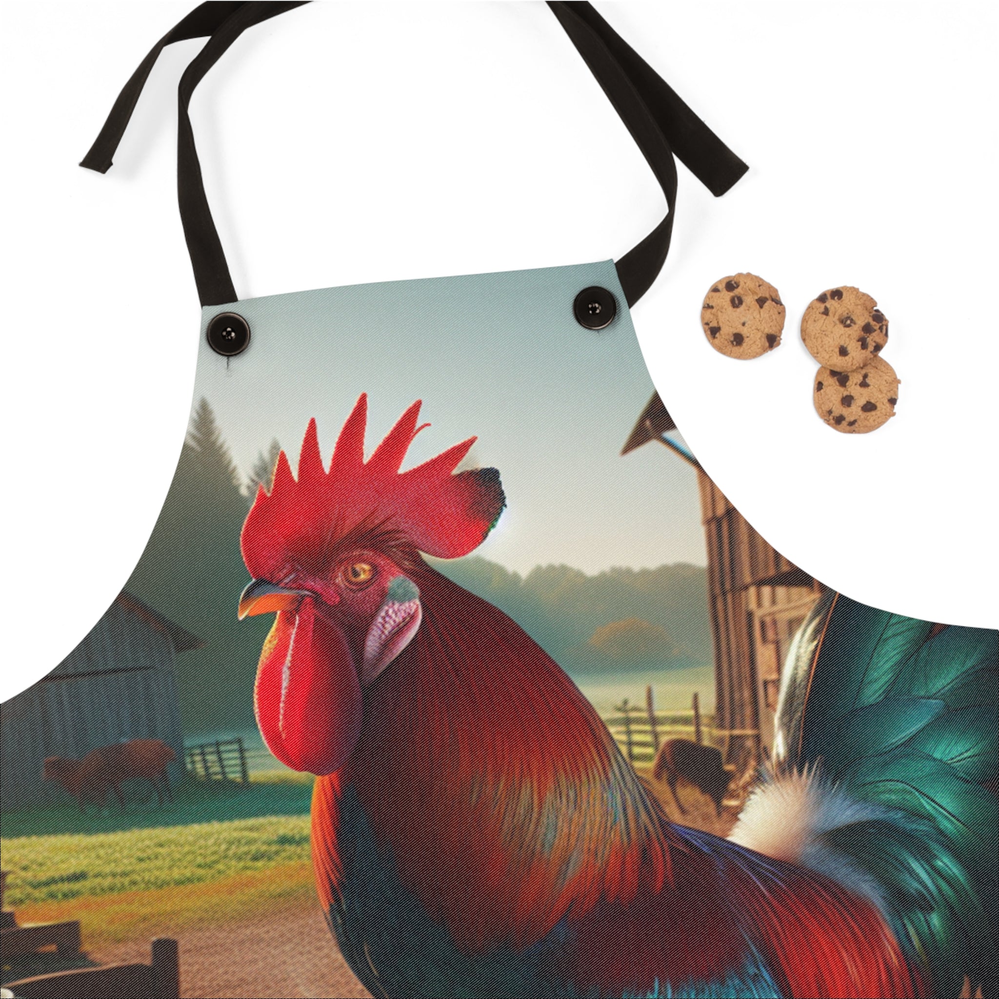 Rooster with Morning Coffee Apron