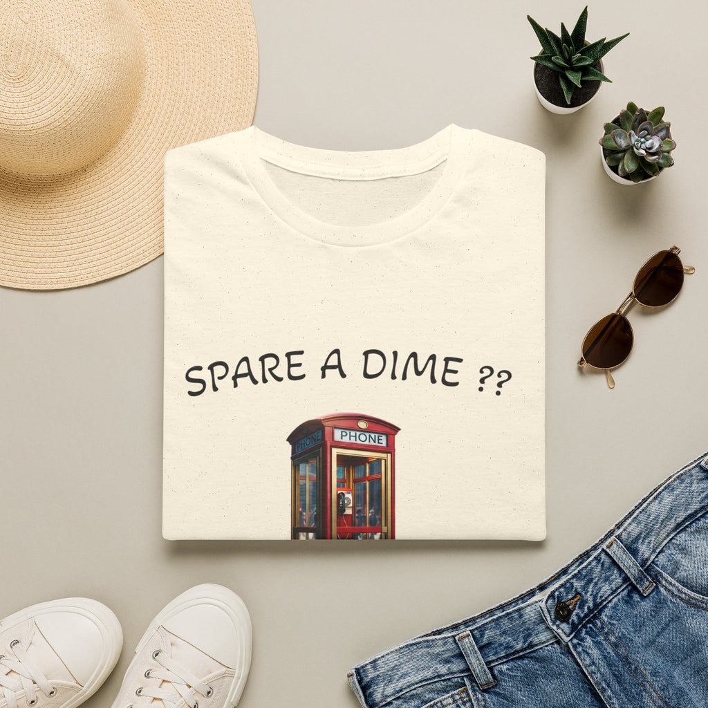 Spare a Dime? Phone Booth Graphic T‑Shirt