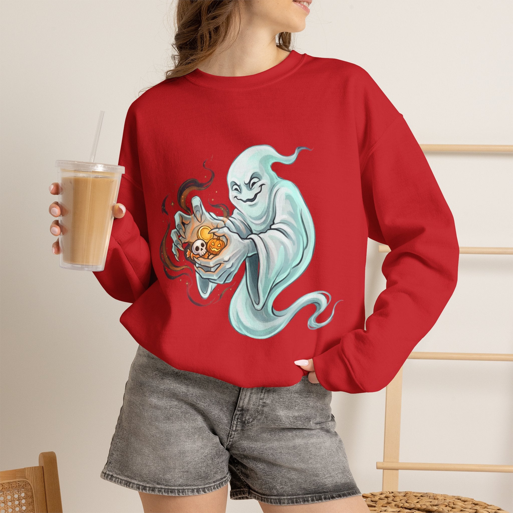 Ghost Portal Halloween Unisex Heavy Blend Crewneck Sweatshirt