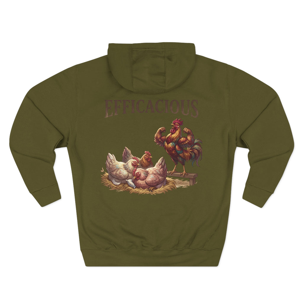 Three-Panel Fleece Hoodie