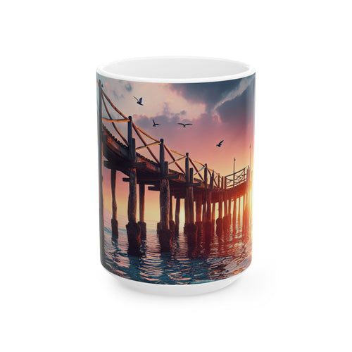 Beach Pier Coffee Mug (11oz, 15oz)