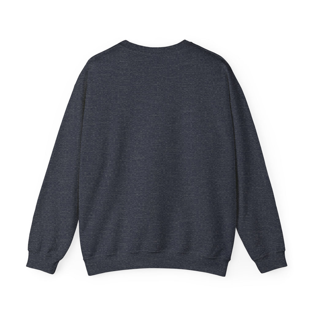 Treasure Ghost Halloween Crewneck Sweatshirt — Hooded Specter with Glowing Candy