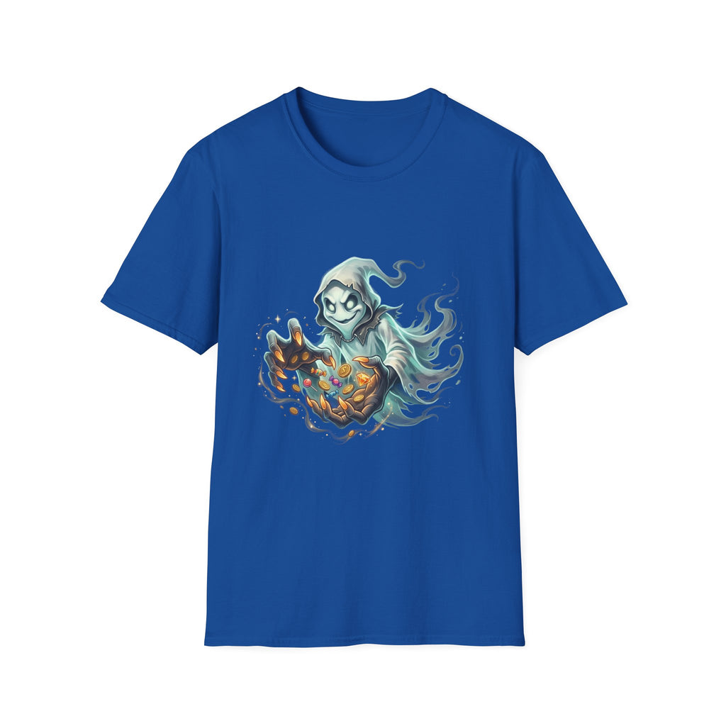 Hooded Ghost Halloween Unisex Softstyle T-Shirt
