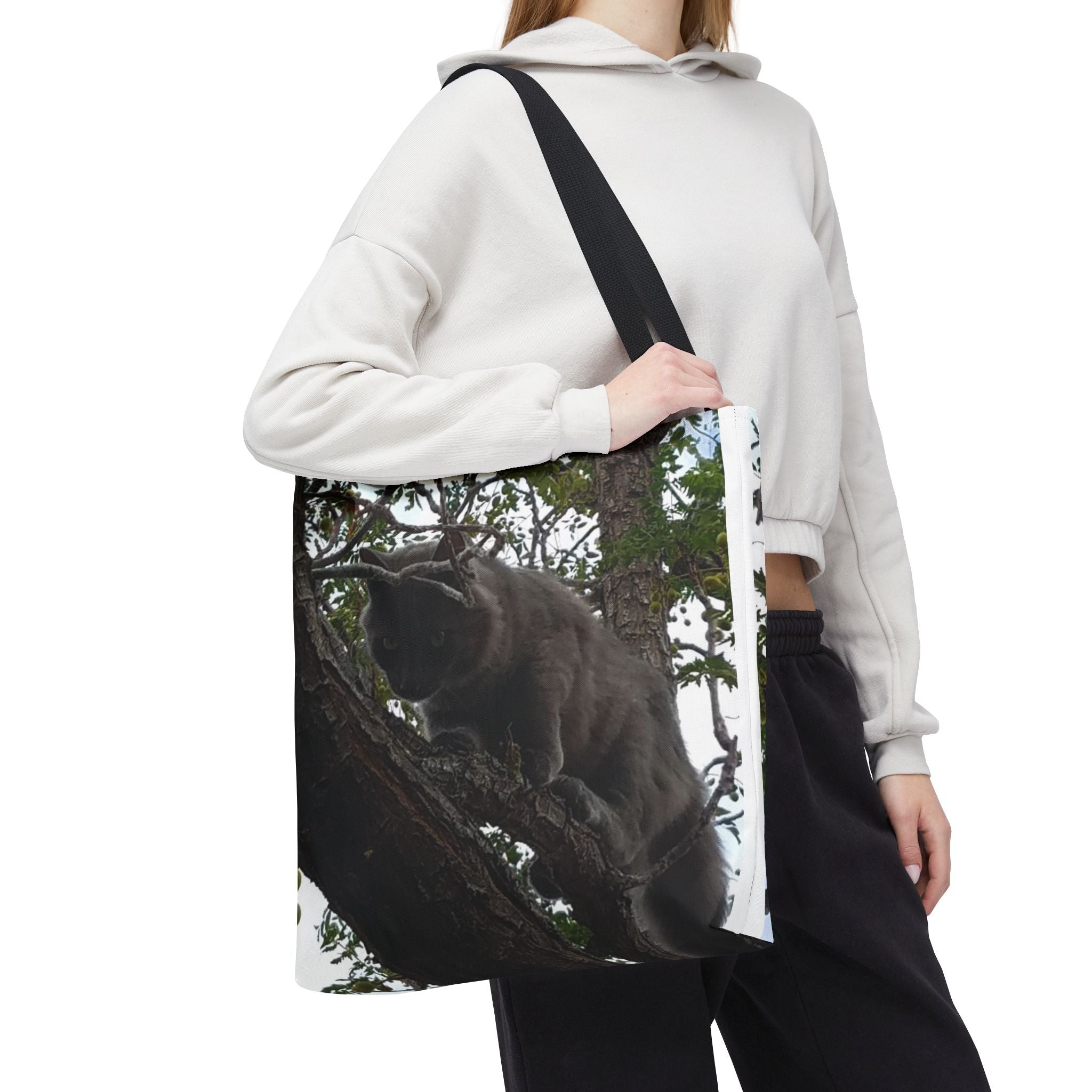 Kitty in a Tree Tote Bag
