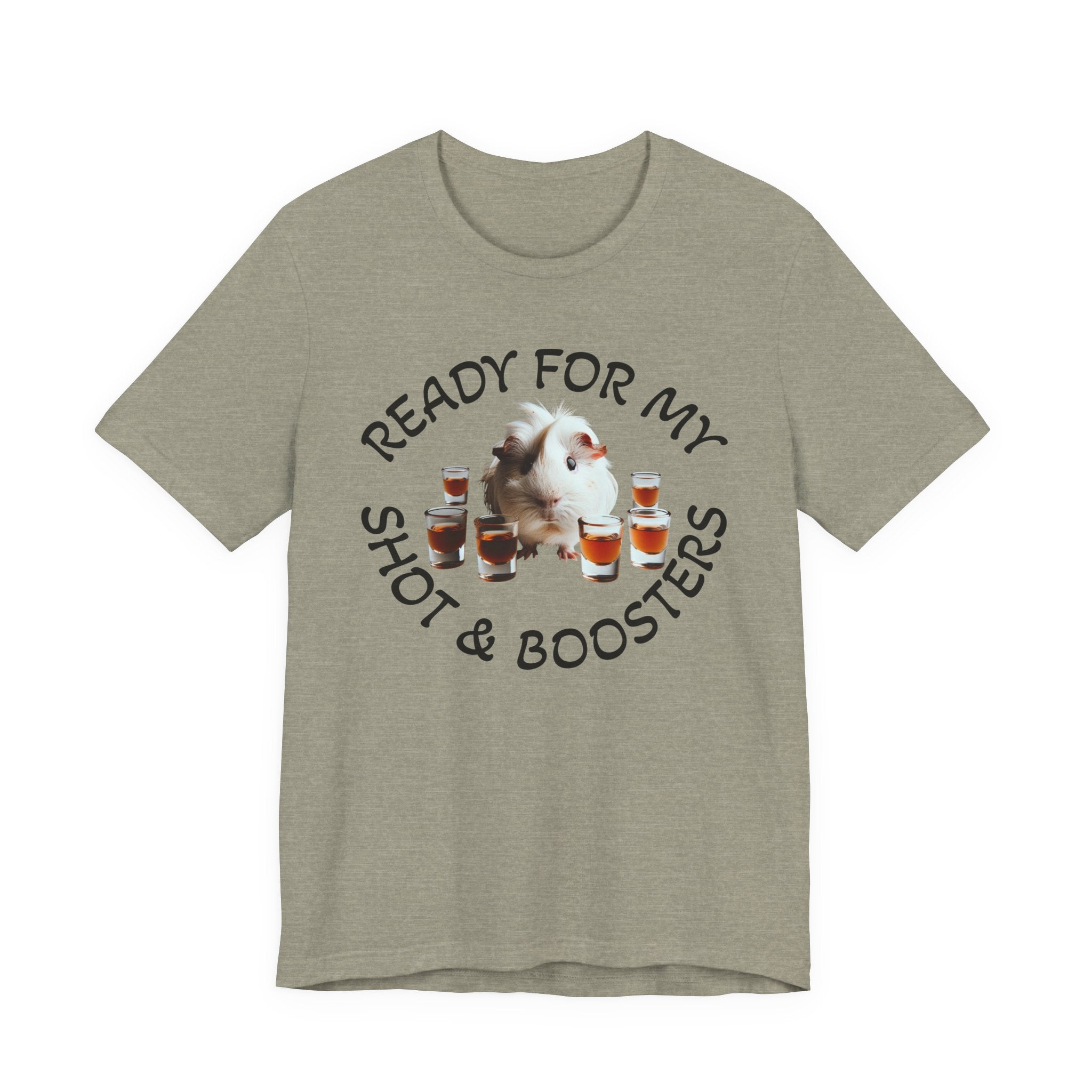 Ready For My Shot & Booster Funny Guinea Pig Graphic Unisex T-Shirt