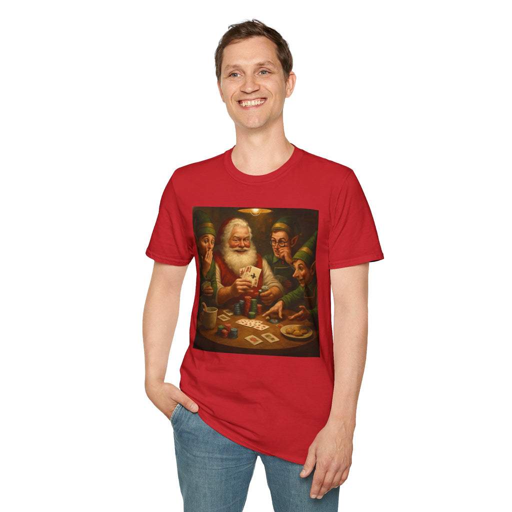 Santa Poker Night Christmas T-Shirt