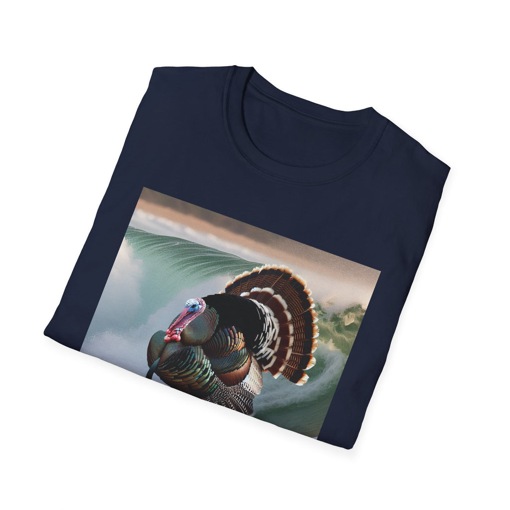 Surfing Turkey T-Shirt — Funny Thanksgiving Surfboard Graphic Tee