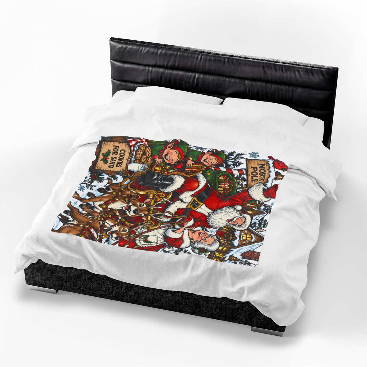 Santa Claus Christmas Velveteen Plush Blanket