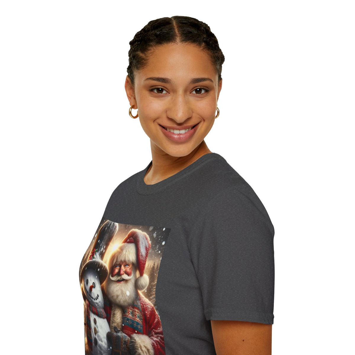 Christmas Santa & Snowman T-Shirt