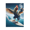 Velveteen Plush Blanket - Rooster Surfing