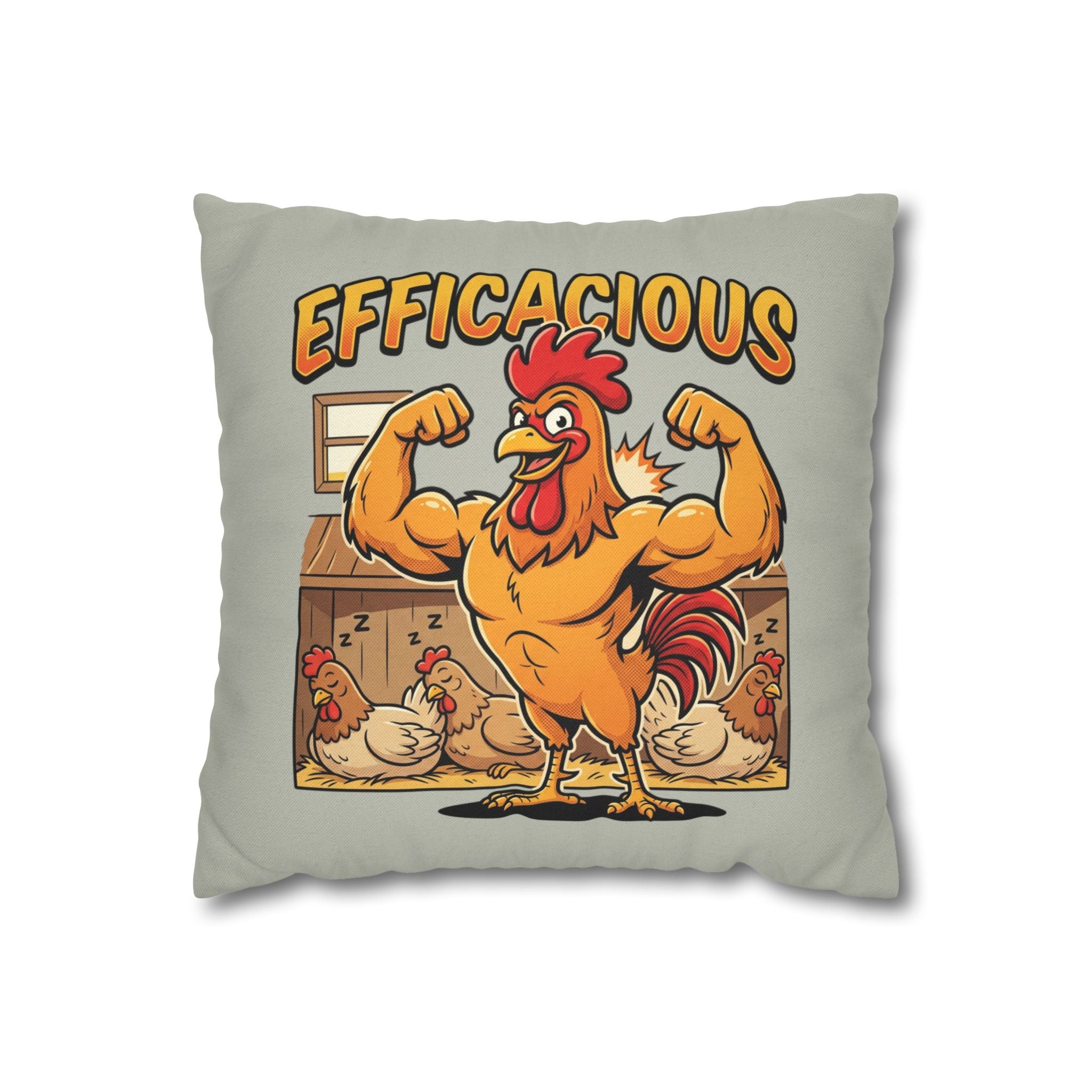 Spun Polyester Square Pillowcase