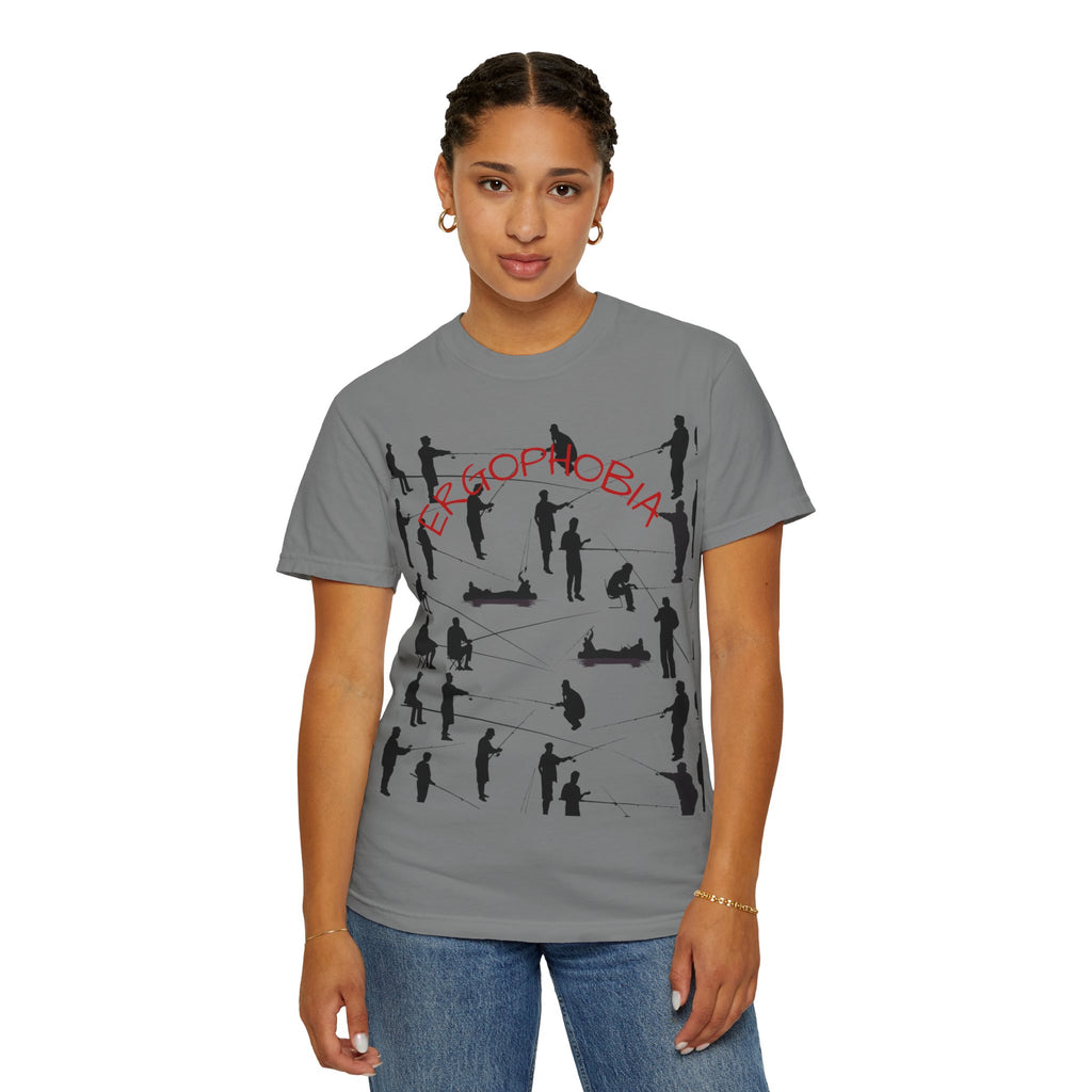 Different Styles of Fishing Garment-Dyed T-Shirt
