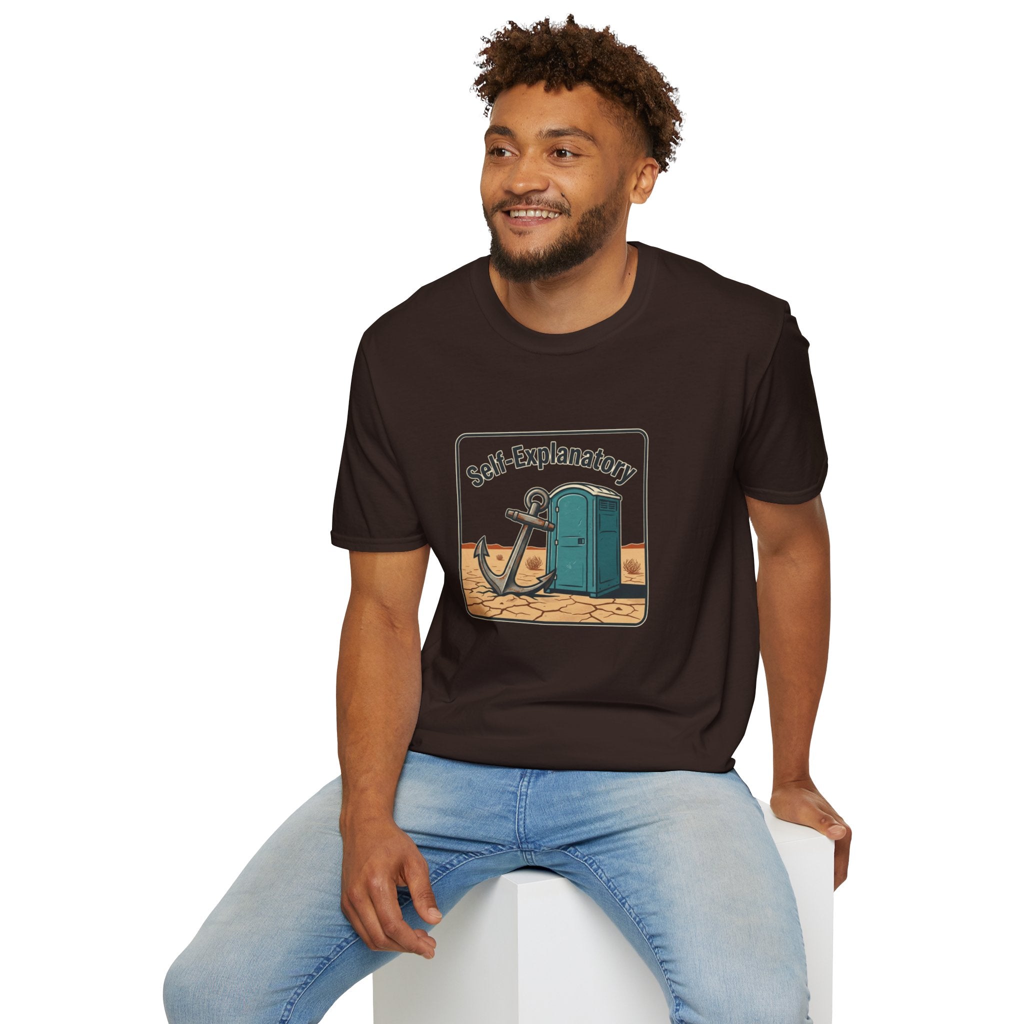 Self-Explanatory Anchor Outhouse Funny Unisex T-Shirt