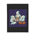 Three Ghosts Trick-or-Treat Halloween Velveteen Plush Blanket