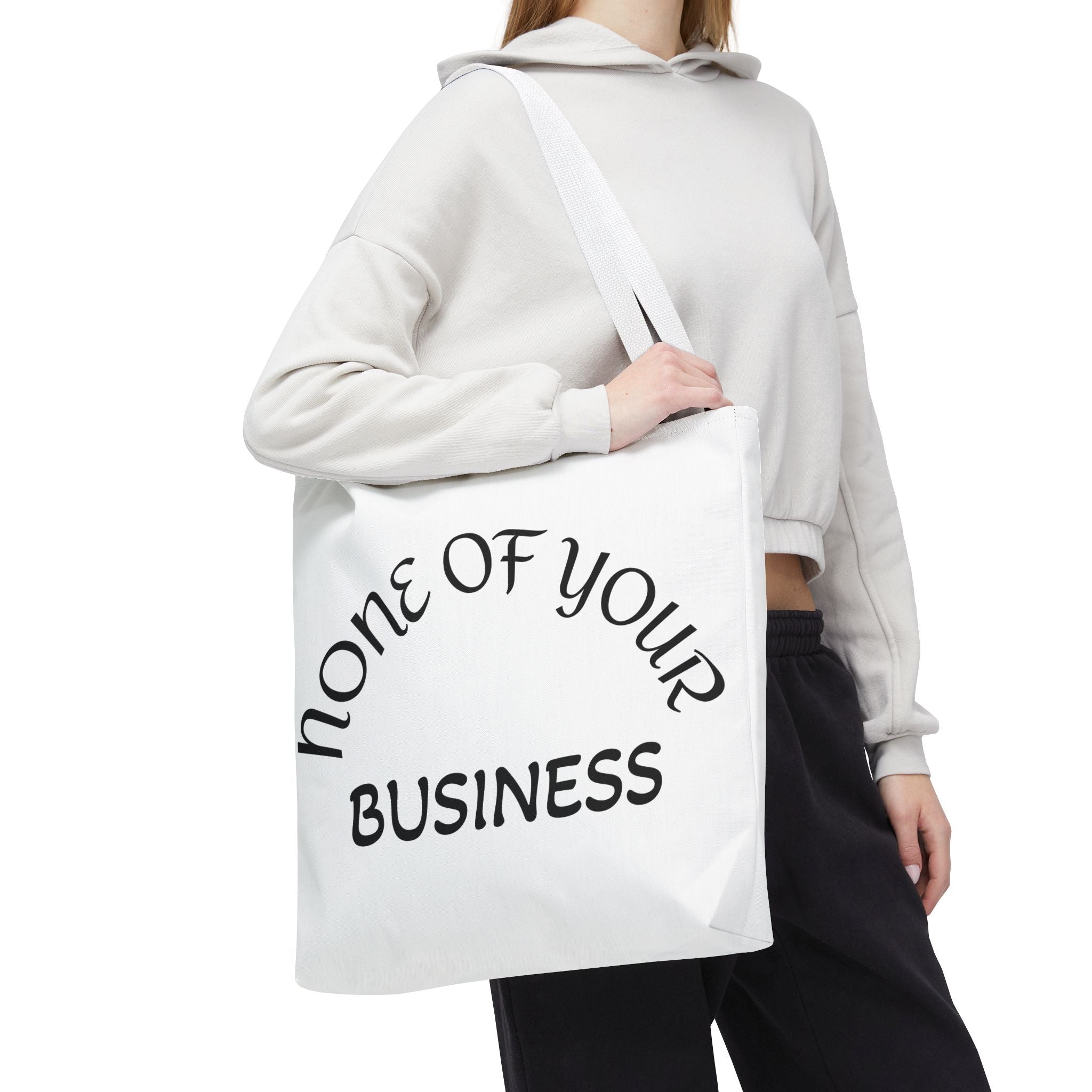 None of your Business (rat on the backside)Tote Bag (AOP)