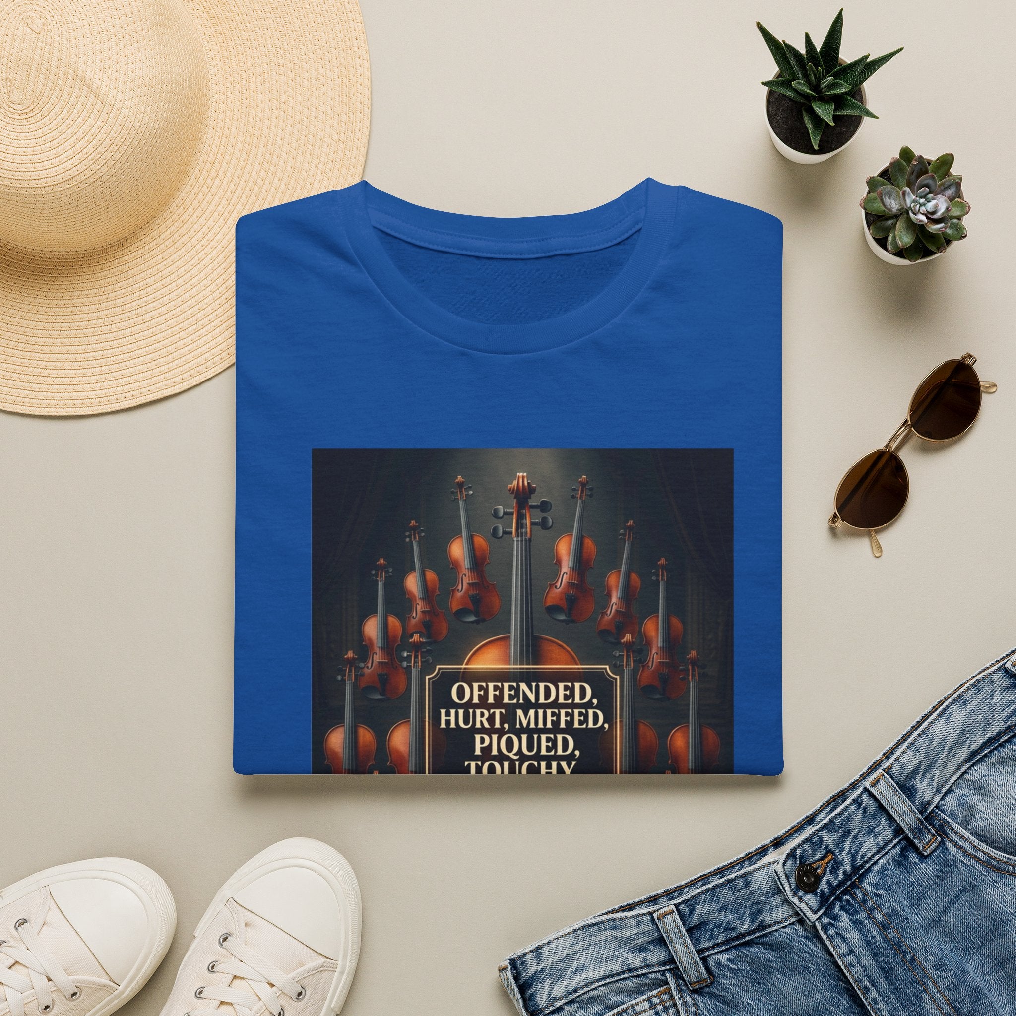 T-Shirt — 'Offended, Hurt, Miffed, Piqued, Touchy, Outraged, Insulted' Vintage Candle Graphic