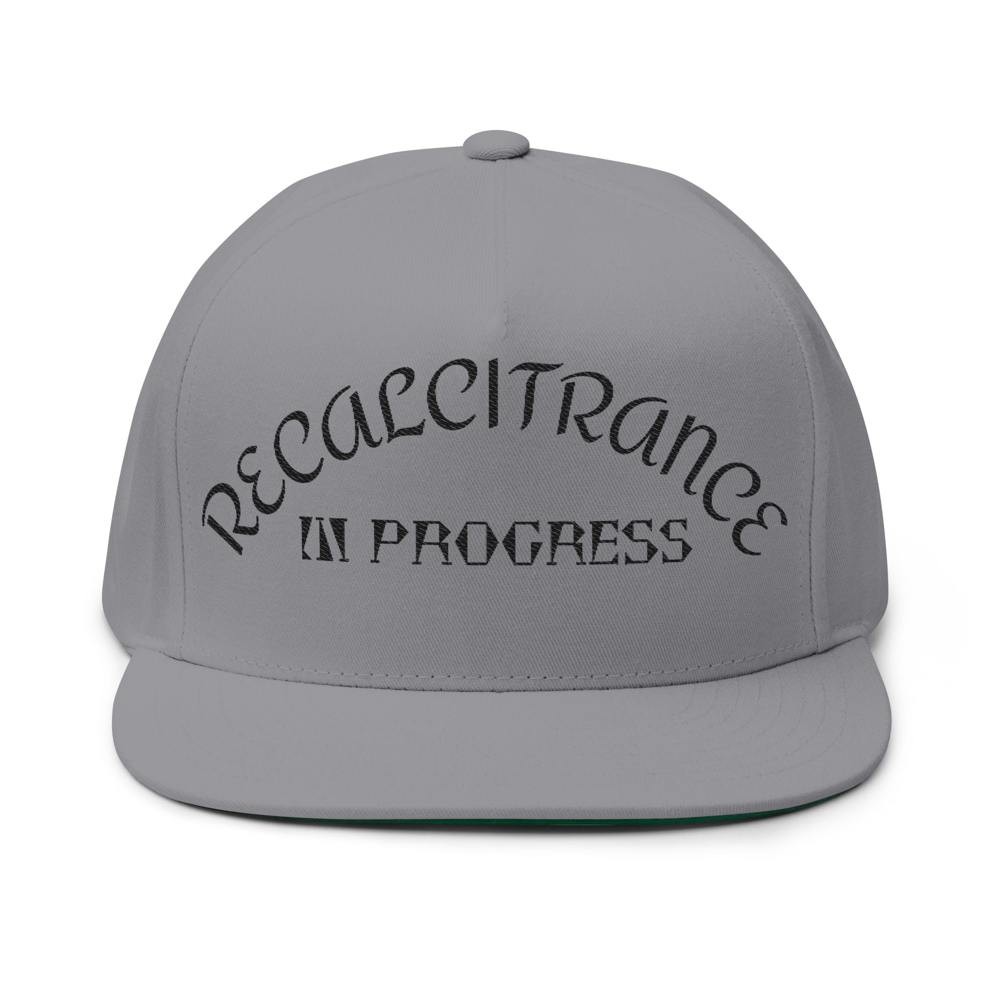 RECALCITRANCE Flat Bill Cap (Embroidery)