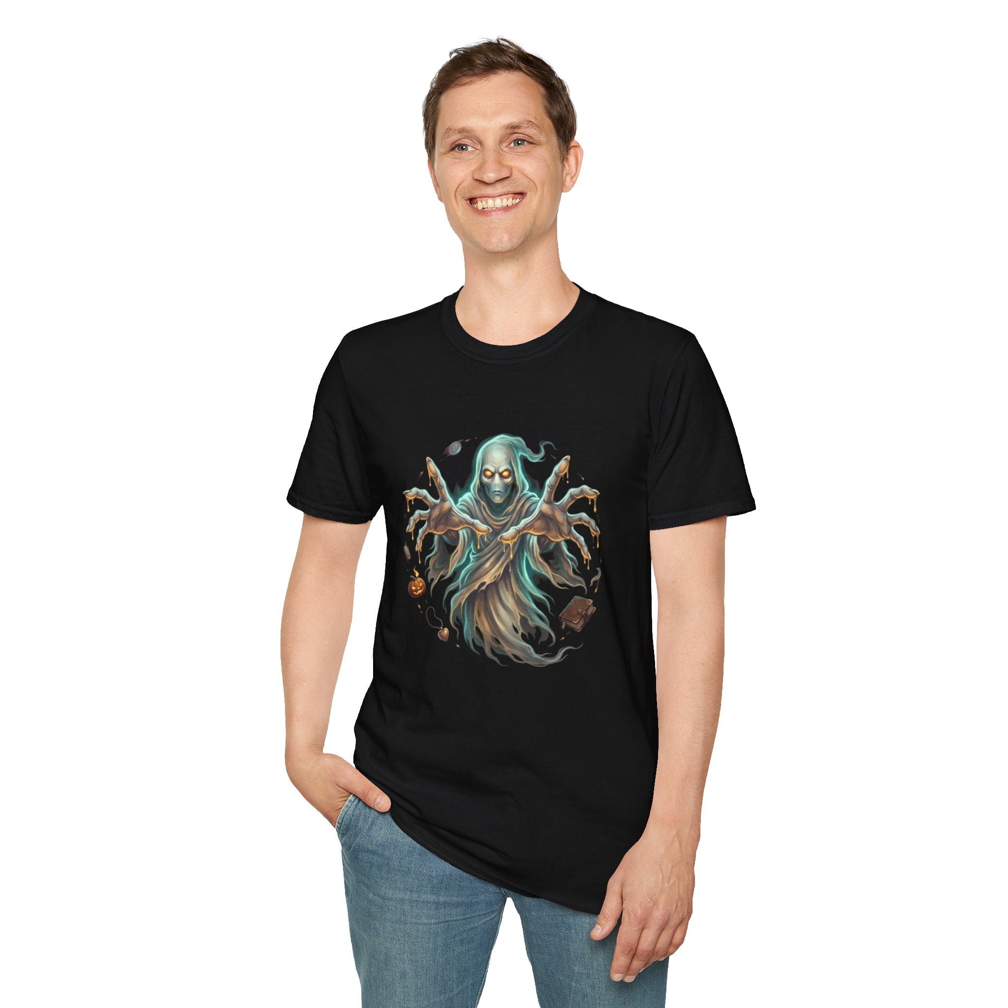 Hooded Specter Halloween Unisex Softstyle T-Shirt