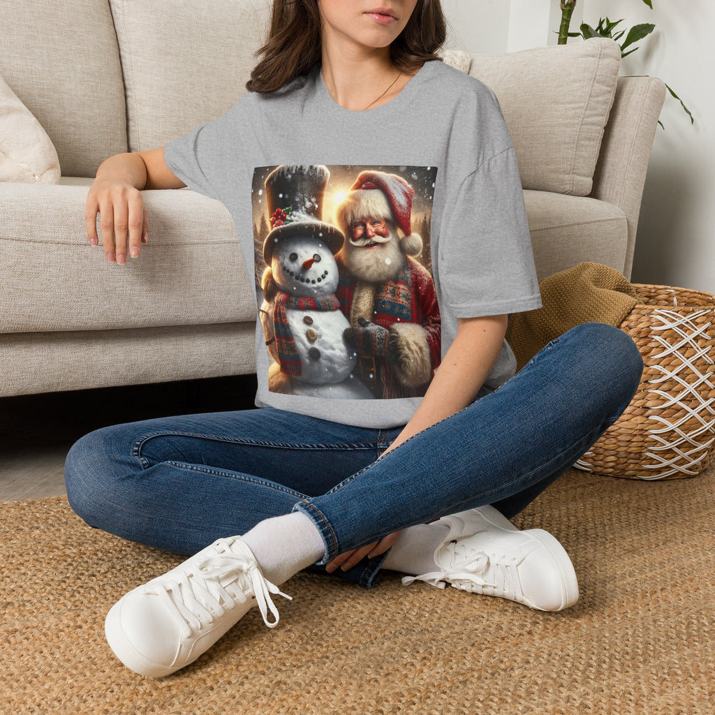 Christmas Santa & Snowman T-Shirt