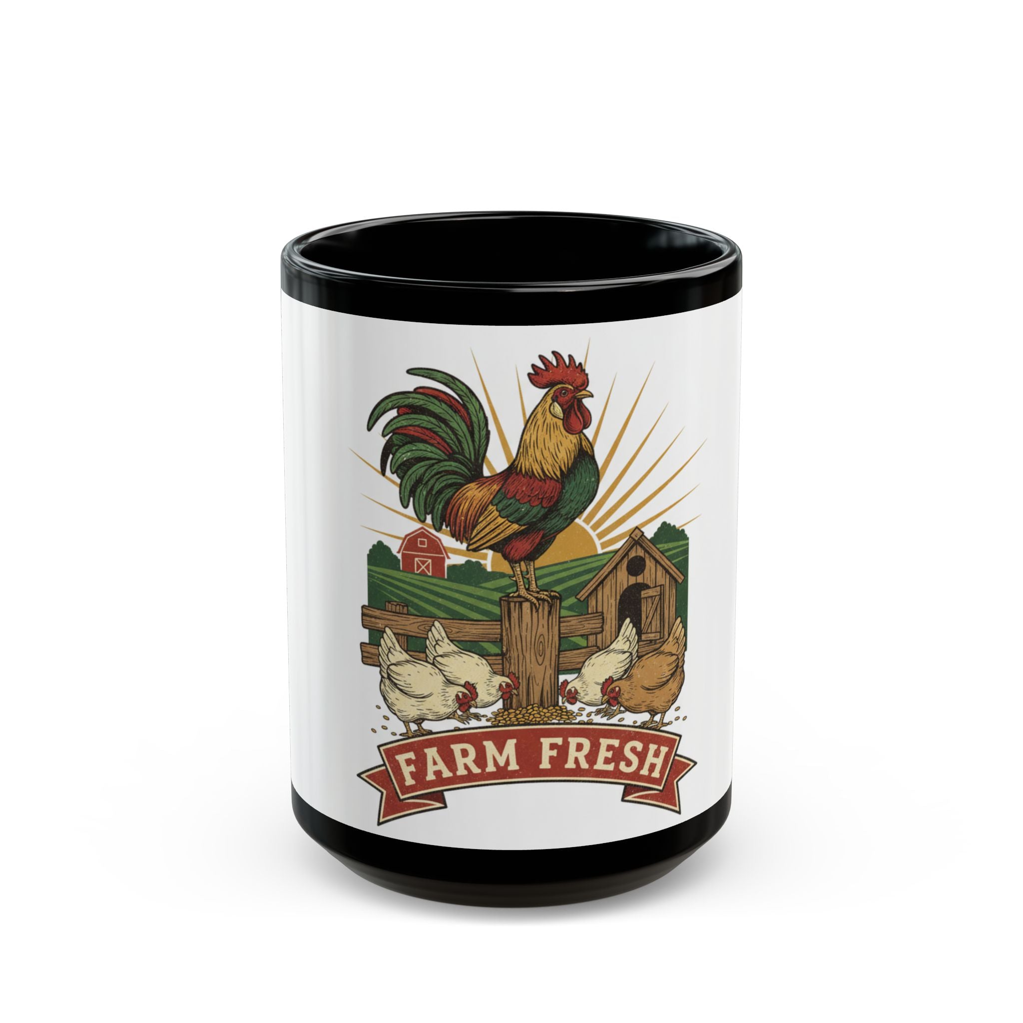 Rooster Farm Fresh Coffee Mug (11oz, 15oz)