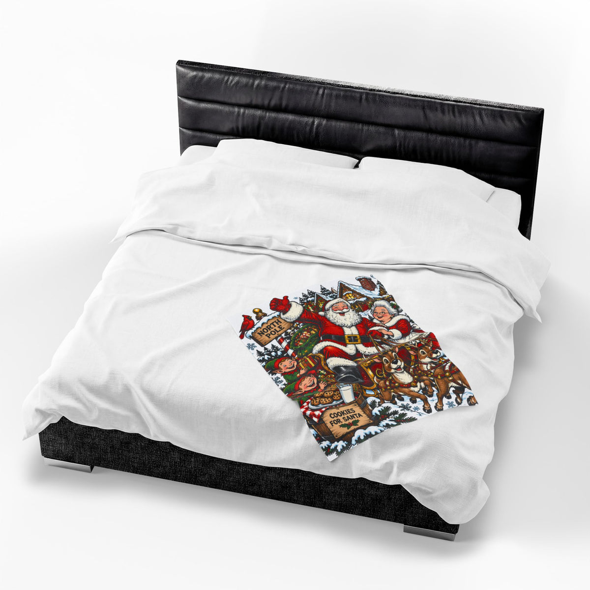 Santa Claus Christmas Velveteen Plush Blanket