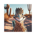 Desert Smiling Roadrunner Car Magnet — Funny Wildlife Car Decal