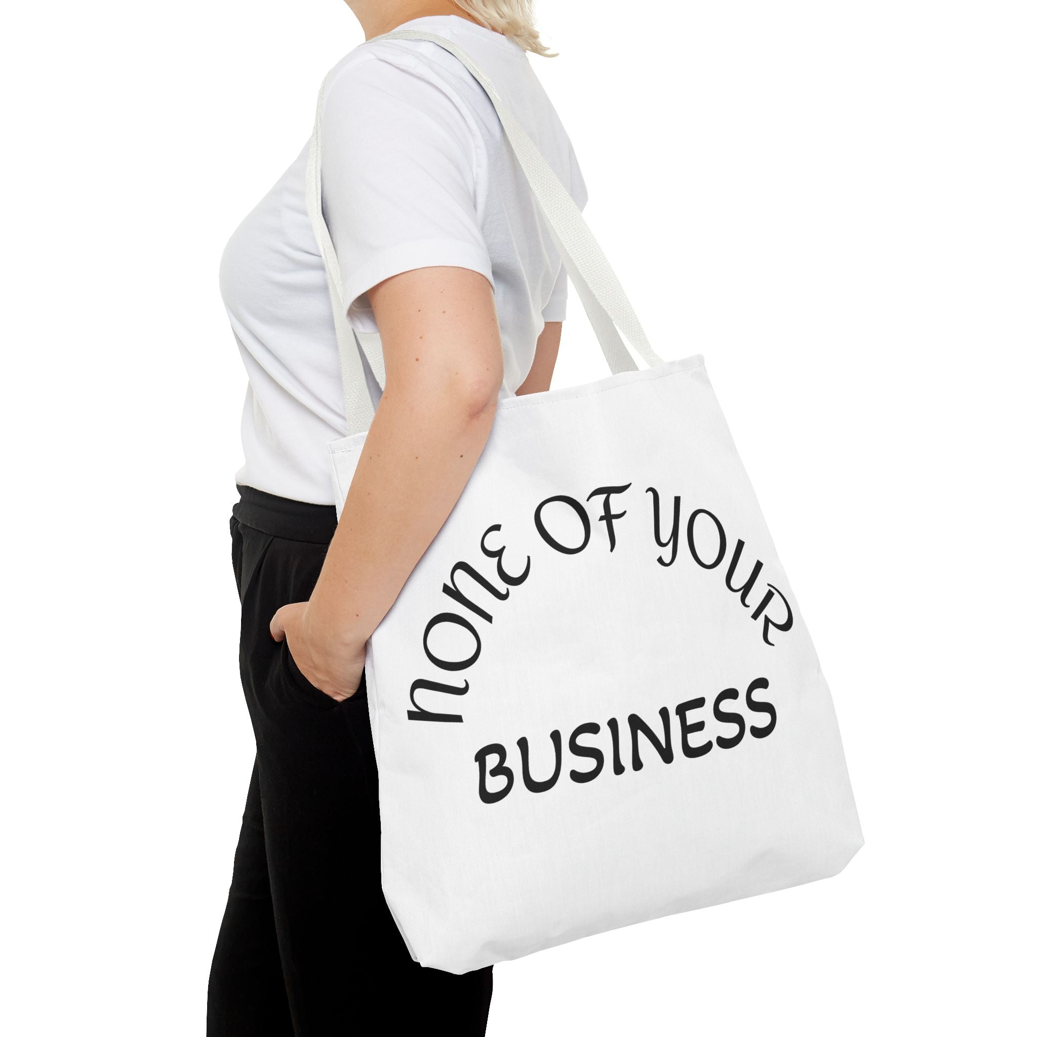 None of your Business (rat on the backside)Tote Bag (AOP)