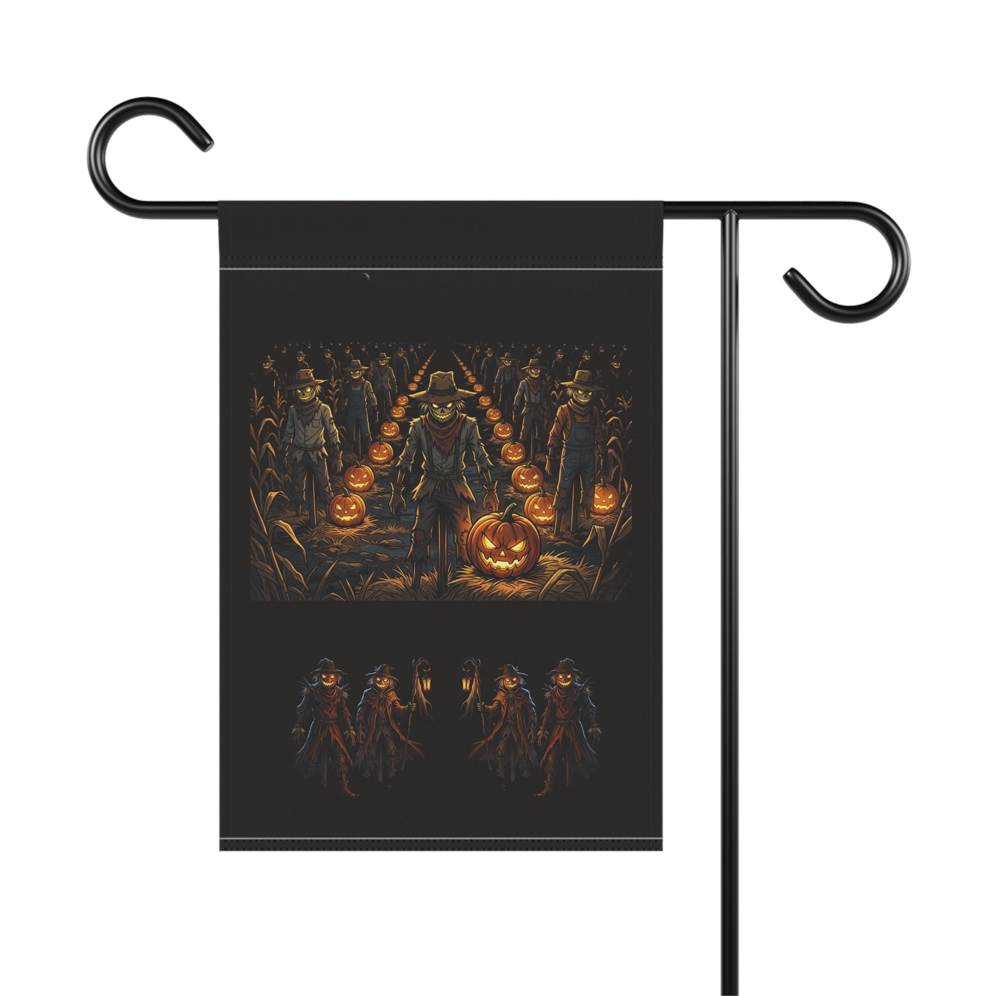 Halloween Scarecrow Garden Flag – Pumpkin Patch Harvest House Banner