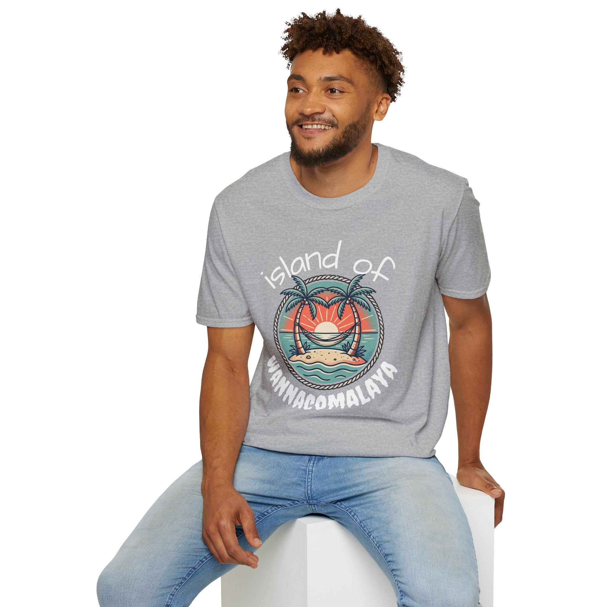 Island of Wannacomalaya Unisex Softstyle T-Shirt