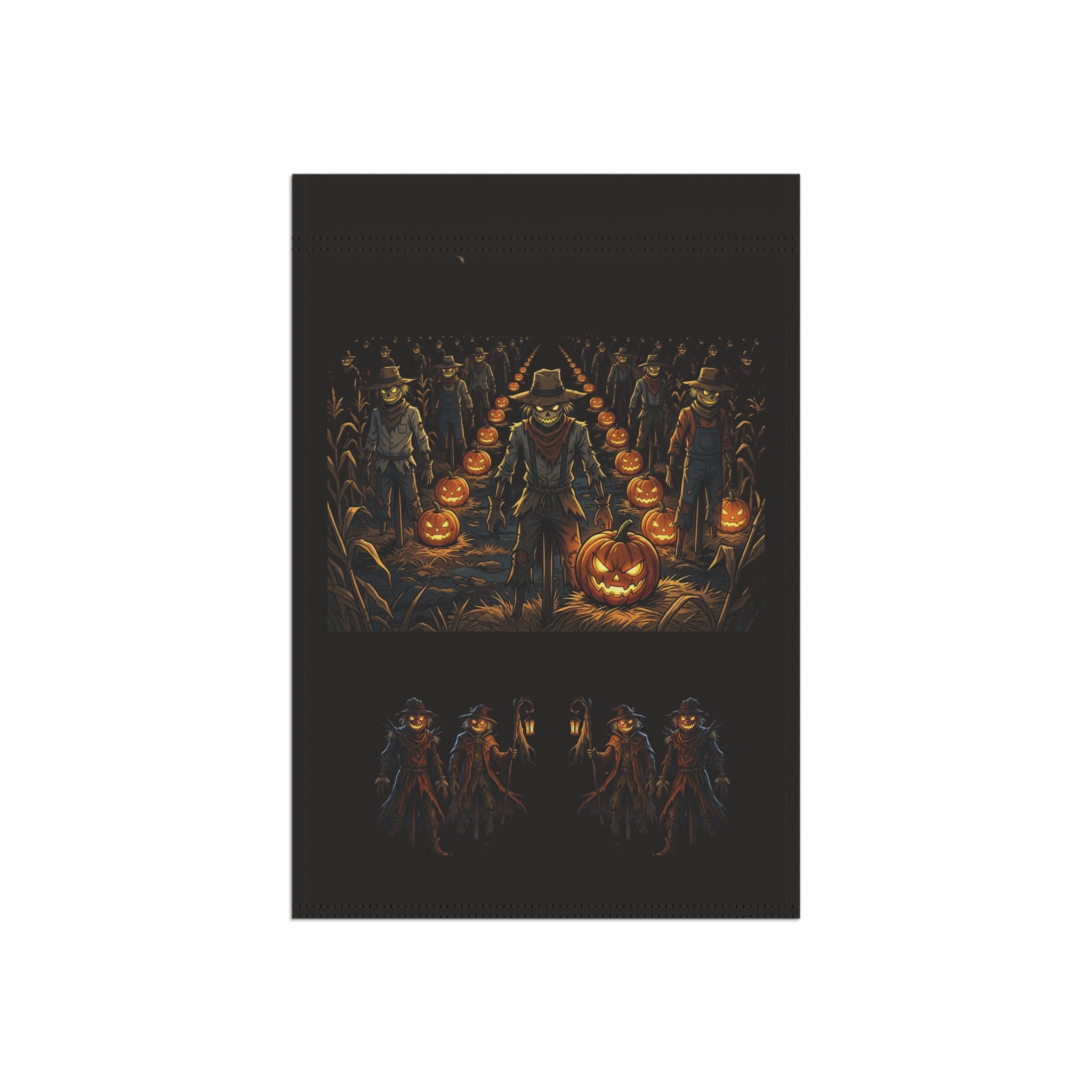 Halloween Scarecrow Garden Flag – Pumpkin Patch Harvest House Banner