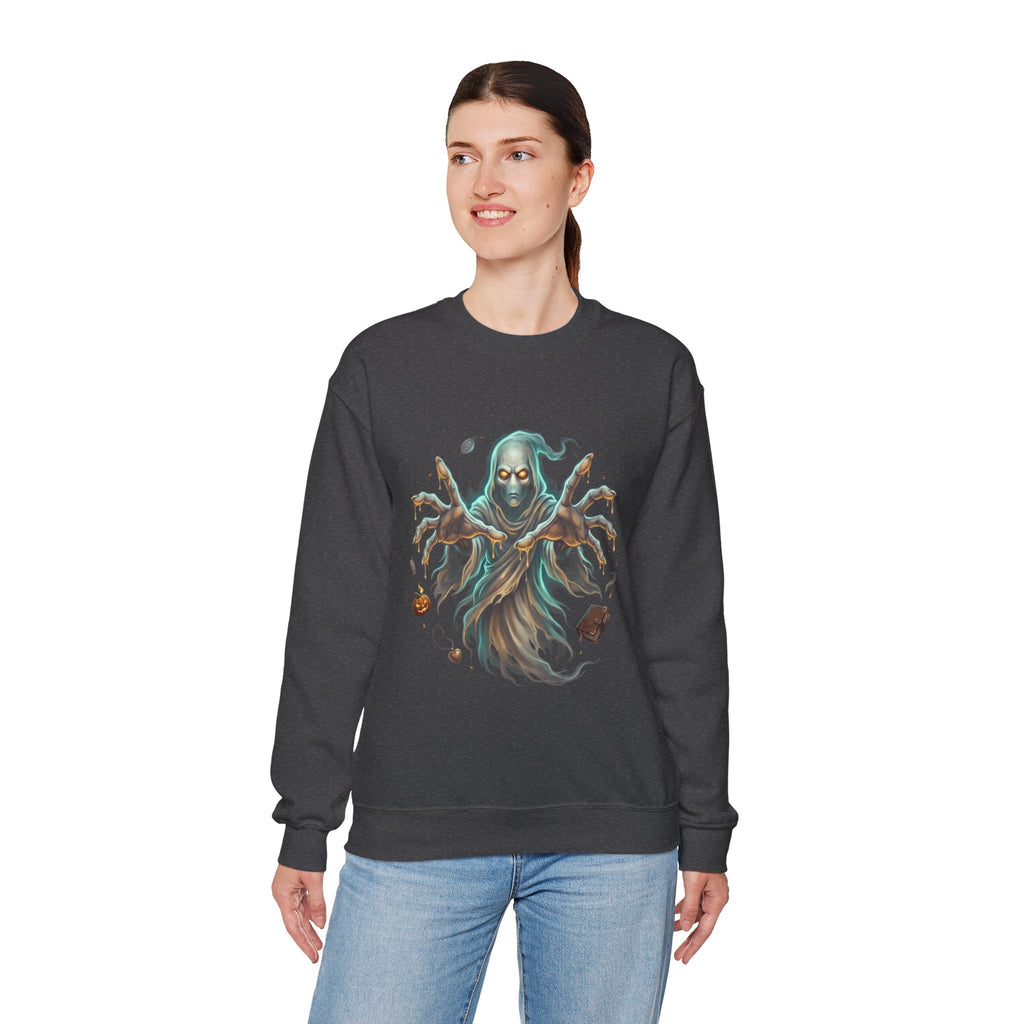 Hooded Wraith Halloween Crewneck Sweatshirt