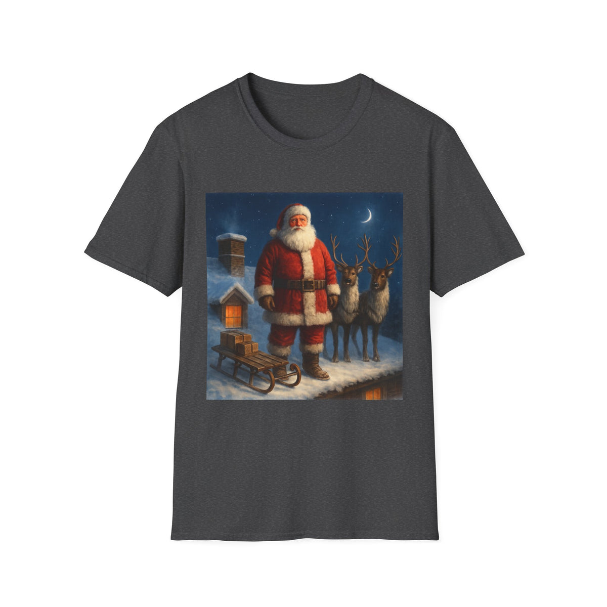 Santa Claus Night Scene T-Shirt