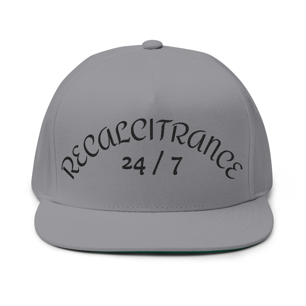 RECALCITRANCE Flat Bill Cap (Embroidery)