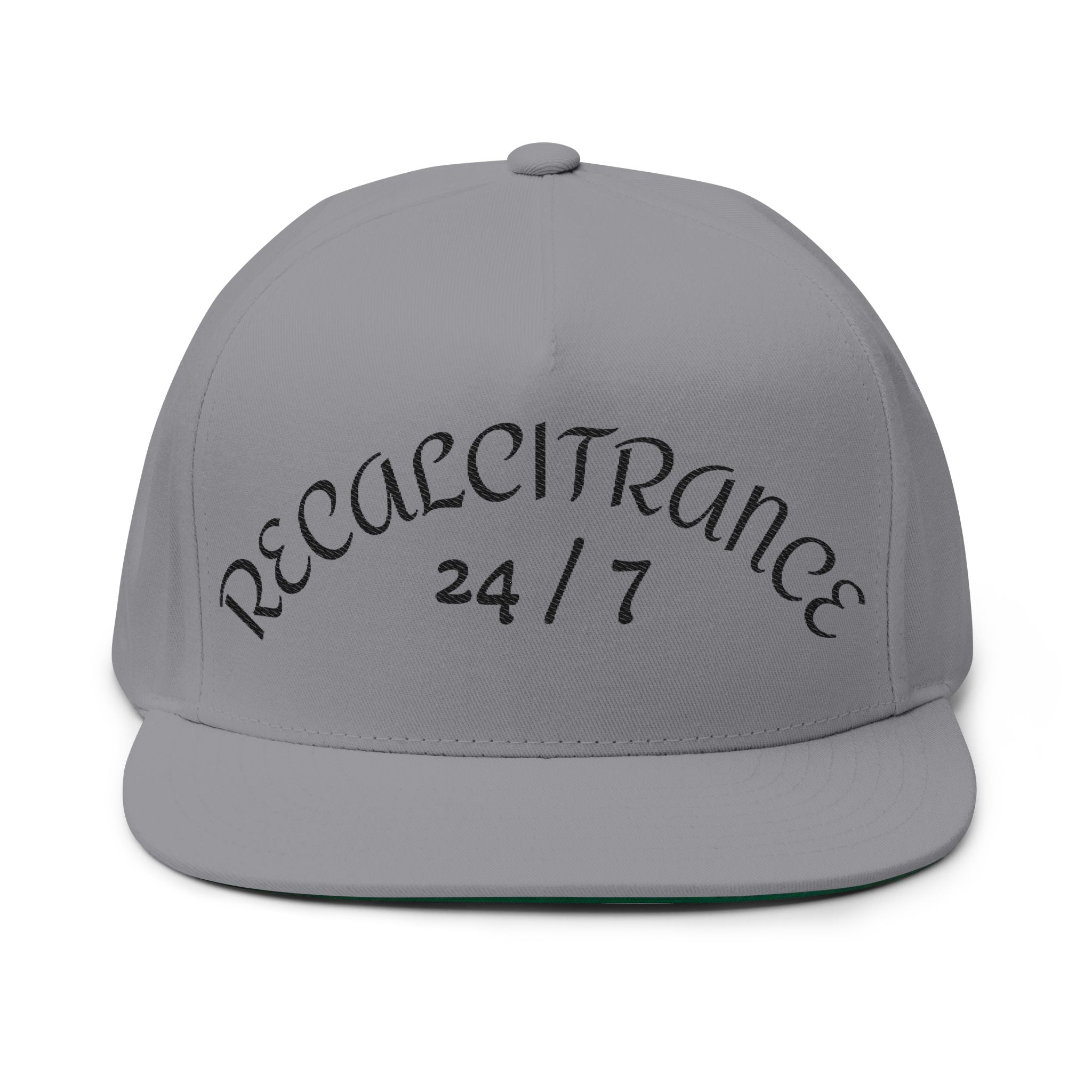 RECALCITRANCE Flat Bill Cap (Embroidery)
