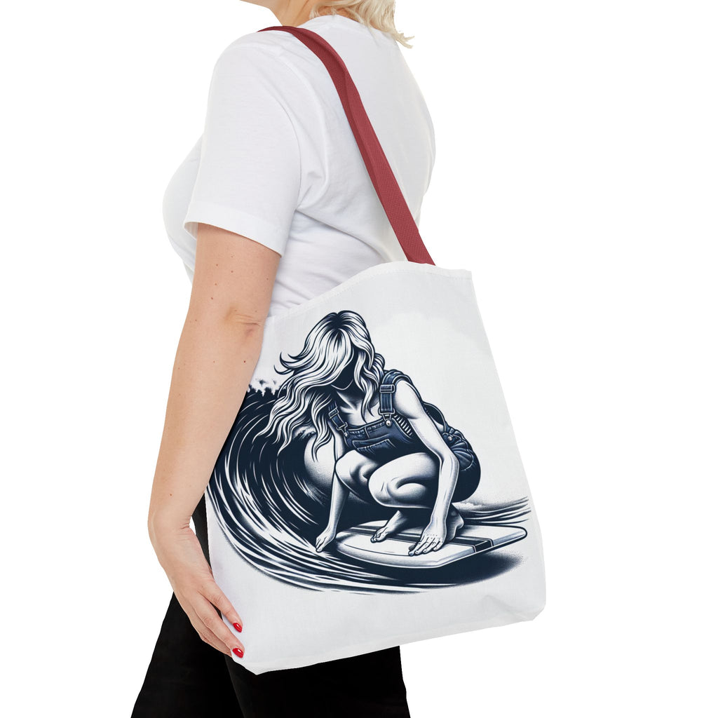 Female Surfer Tote Bag (AOP)