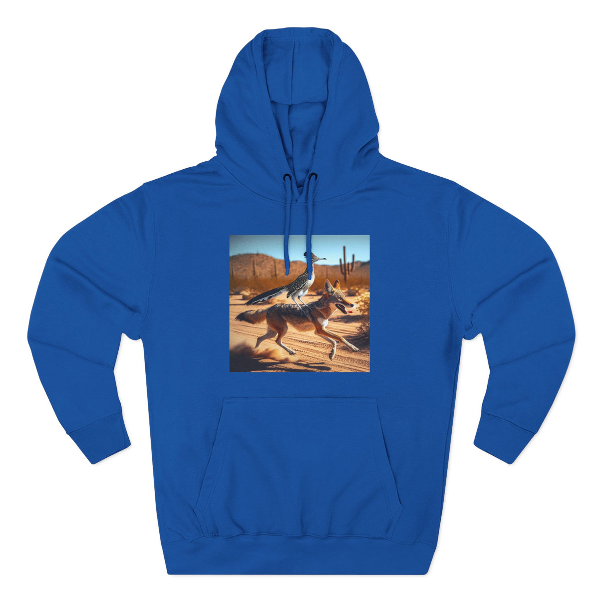 Coyote Desert Landscape Graphic Hoodie