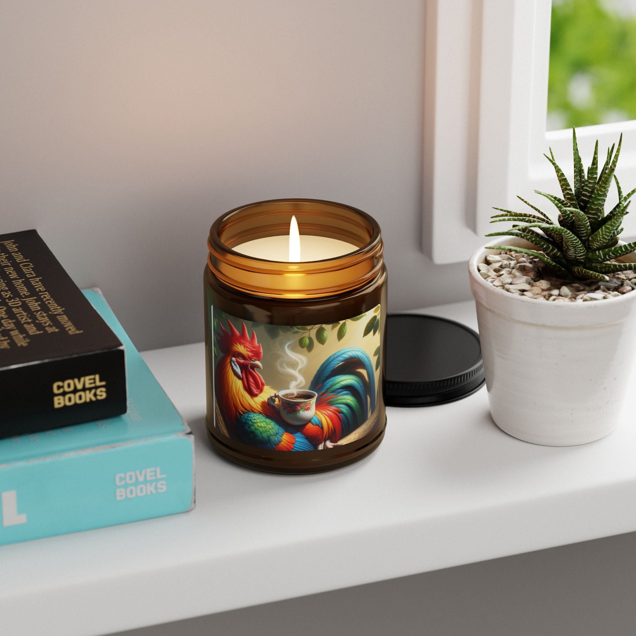 Rooster Scented Soy Candle