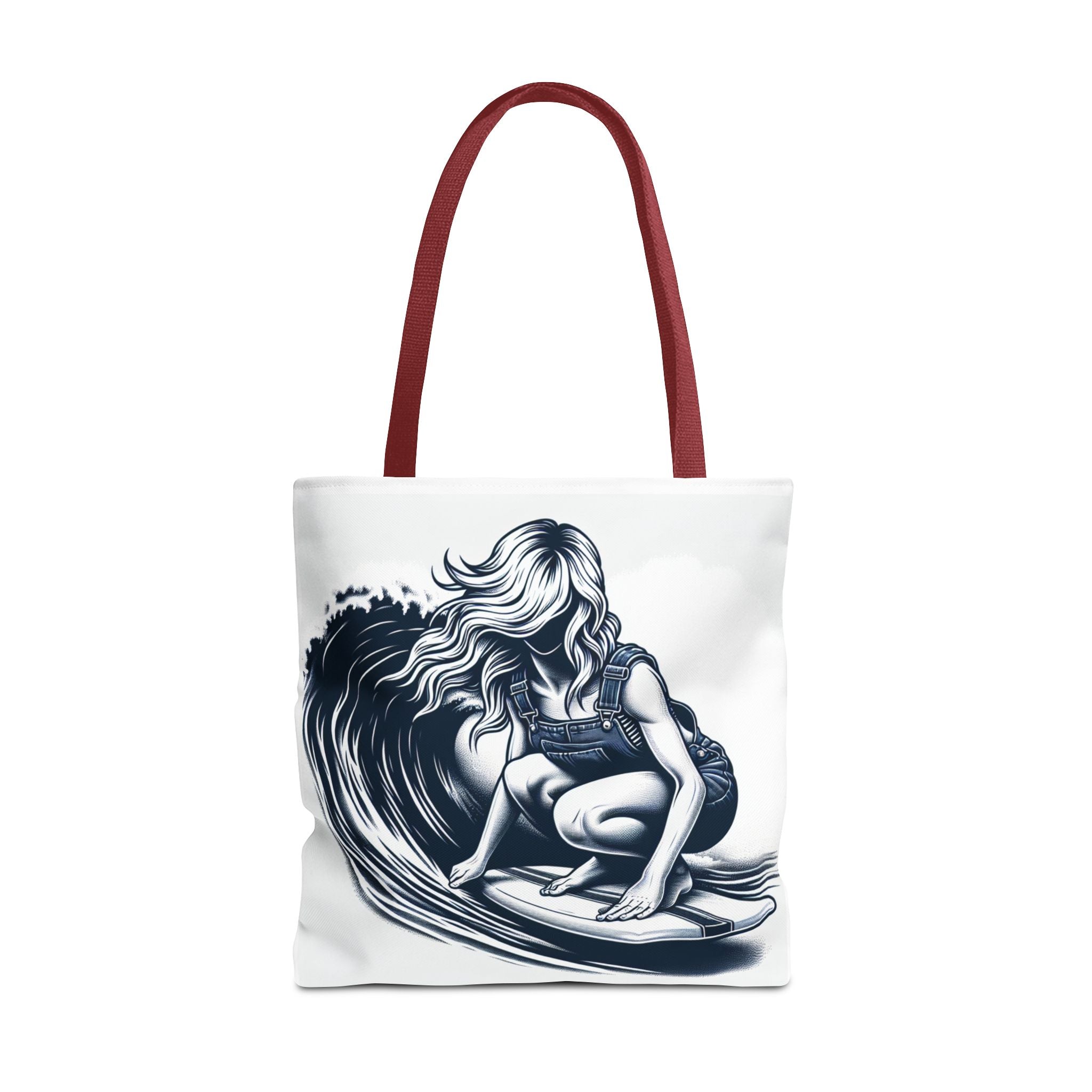 Female Surfer Tote Bag (AOP)