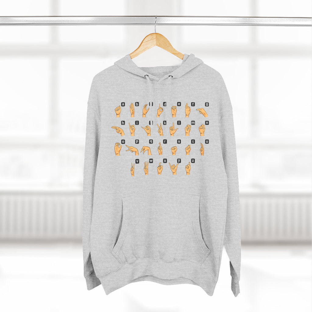 Three-Panel Fleece Hoodie