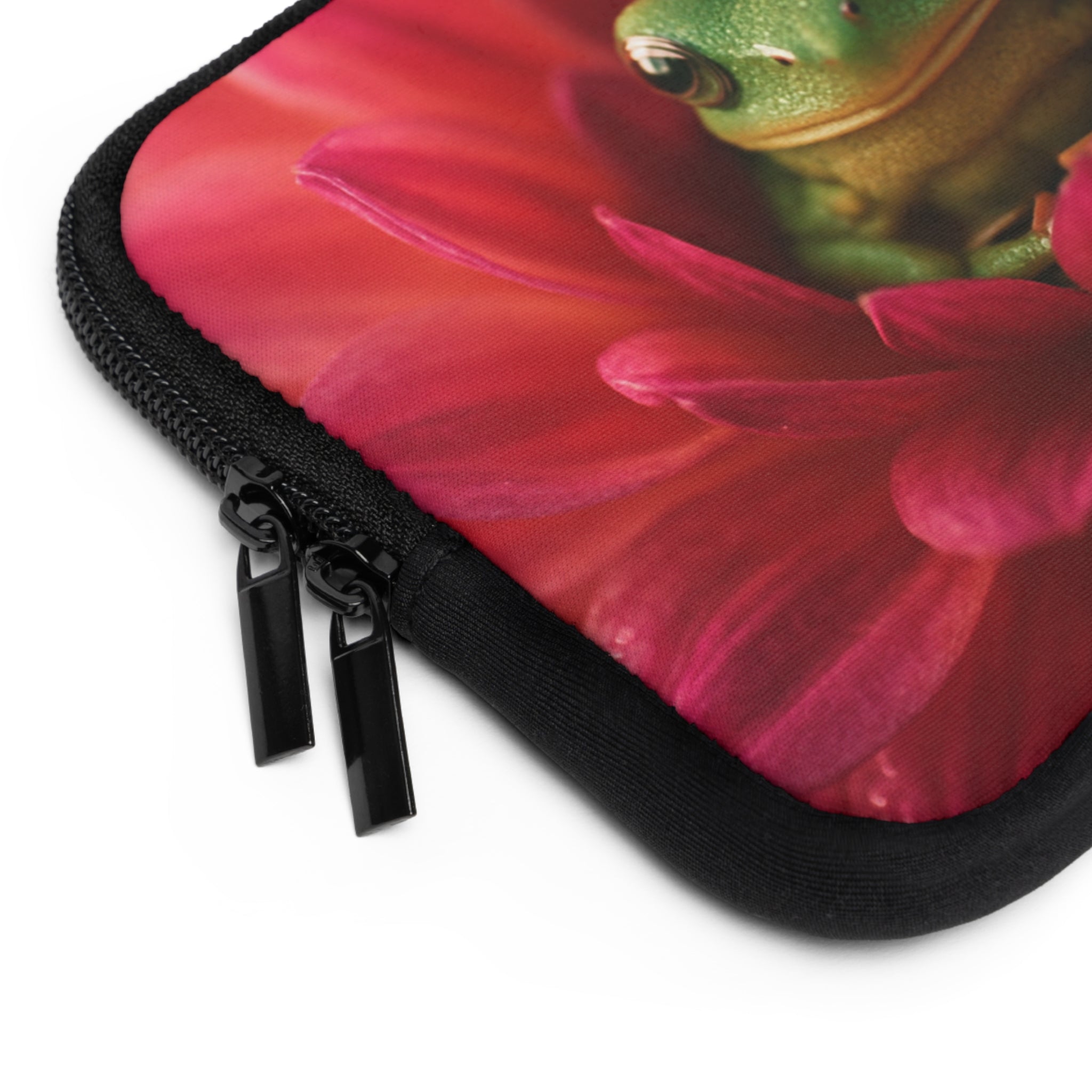 Frog in a Flower Laptop Sleeve