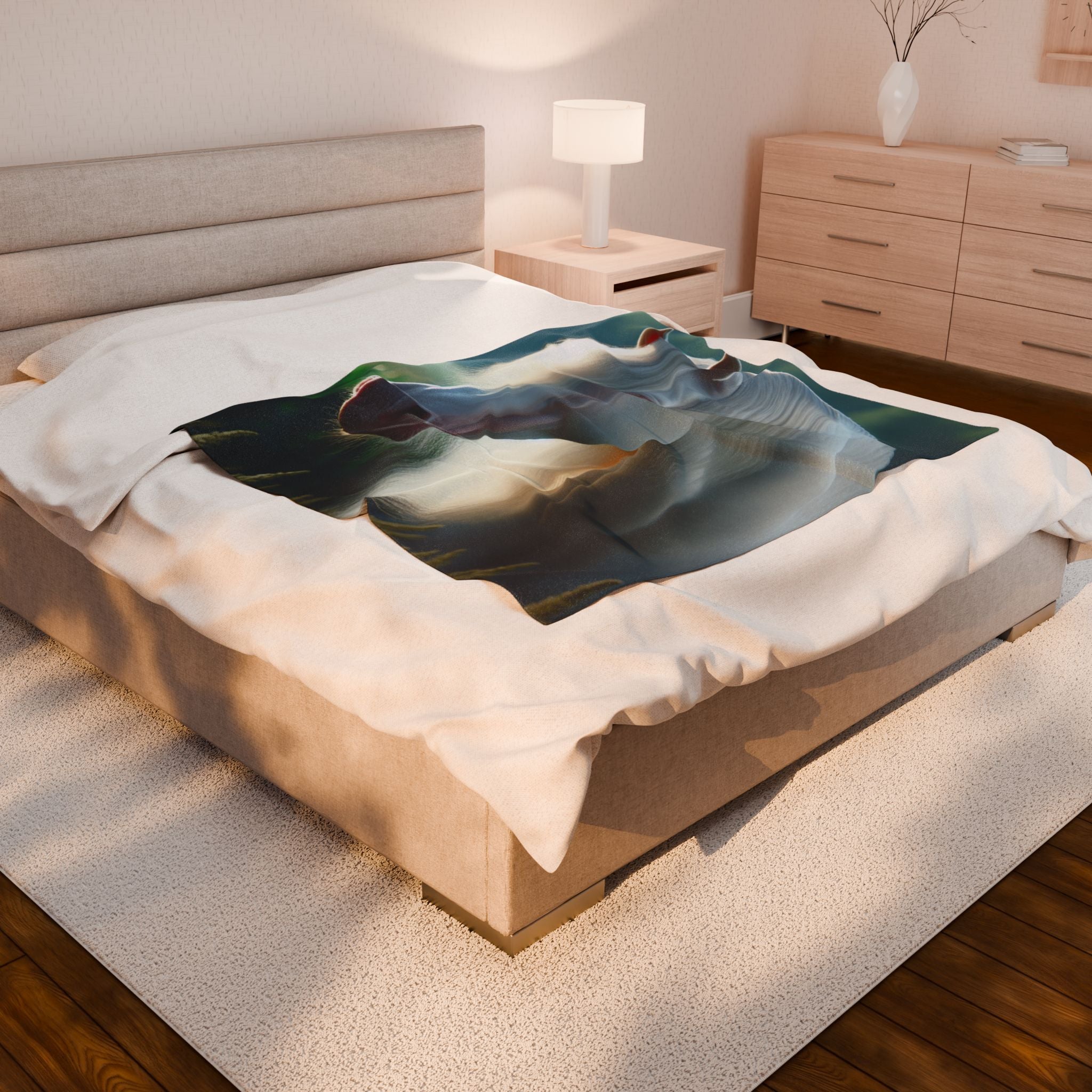 Velveteen Plush Blanket - Horse